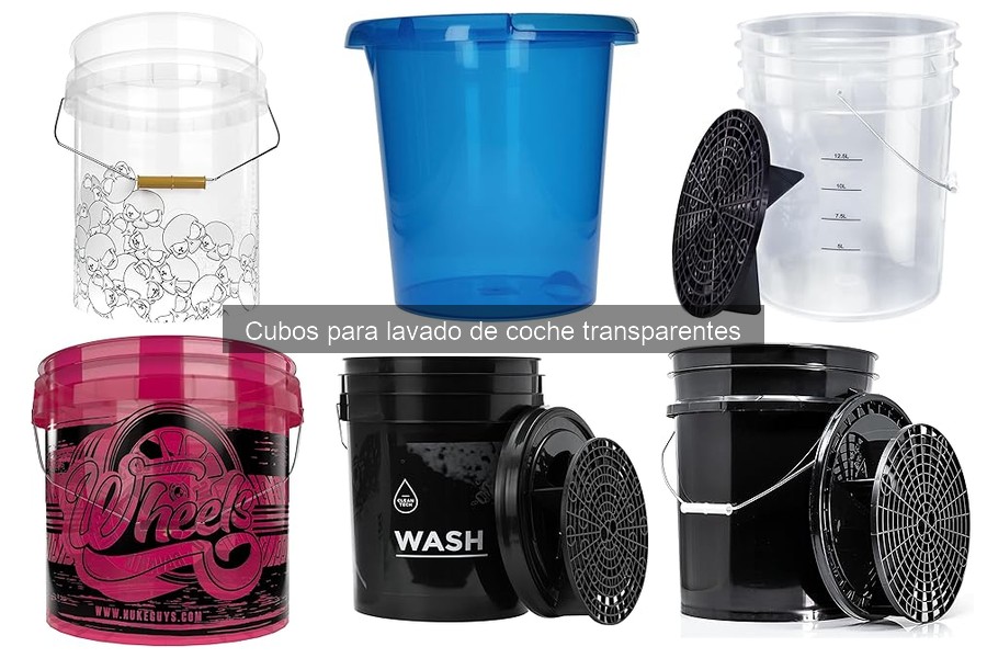 Cubos Transparentes para Lavado de Coche: Beneficios y Características