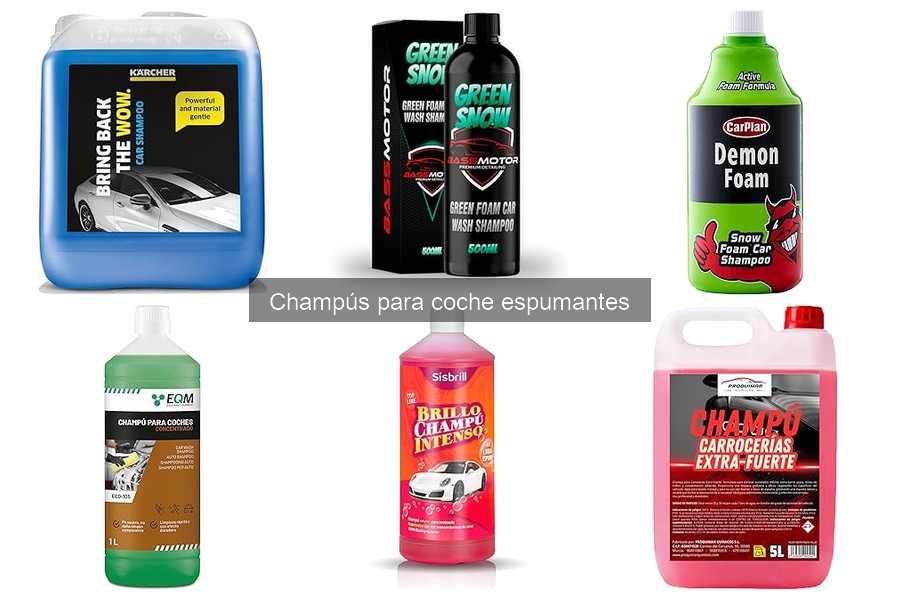 Descubre las ventajas de los champús espumantes para coches