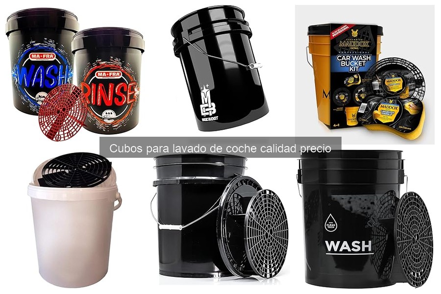 Desventajas de los cubos de lavado de coche baratos