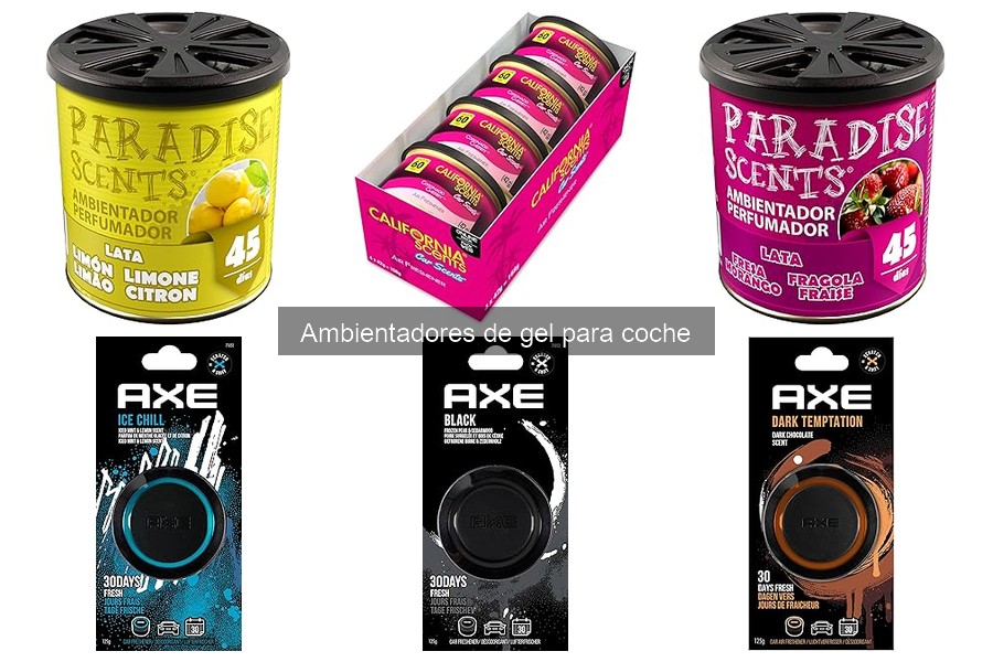 Diferencias entre ambientadores de gel y otros para coche