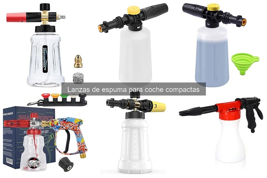 Diferencias entre lanzas de espuma compactas y estándar