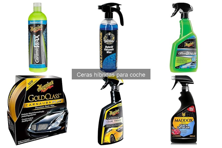 Dónde comprar ceras híbridas para coche: mejores opciones