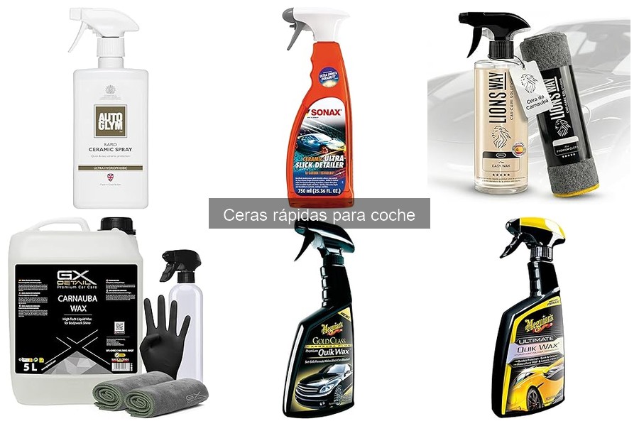 Dónde comprar ceras rápidas para coche: mejores opciones y precios