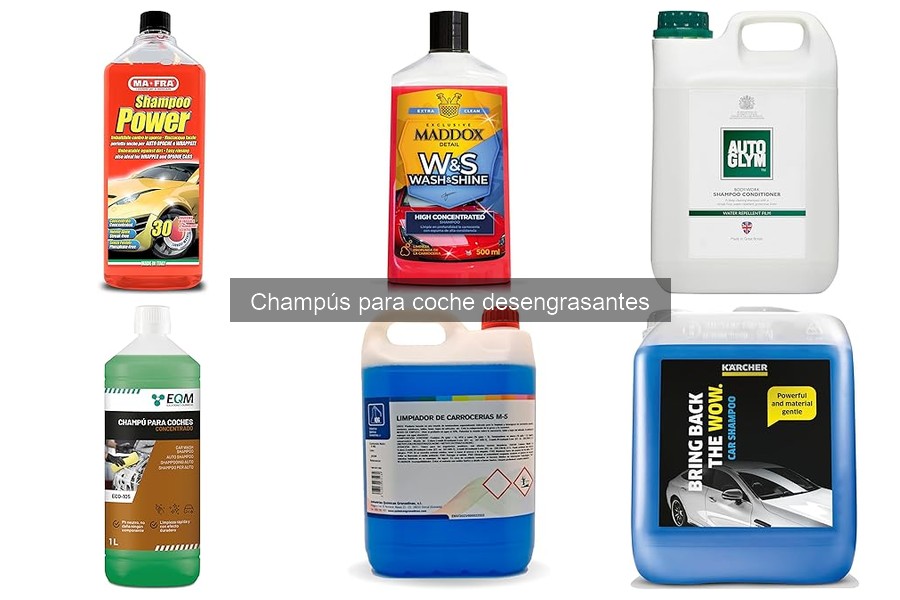 Dónde comprar champús desengrasantes para coche
