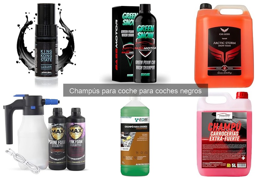 Dónde comprar champús para coche negro en oferta