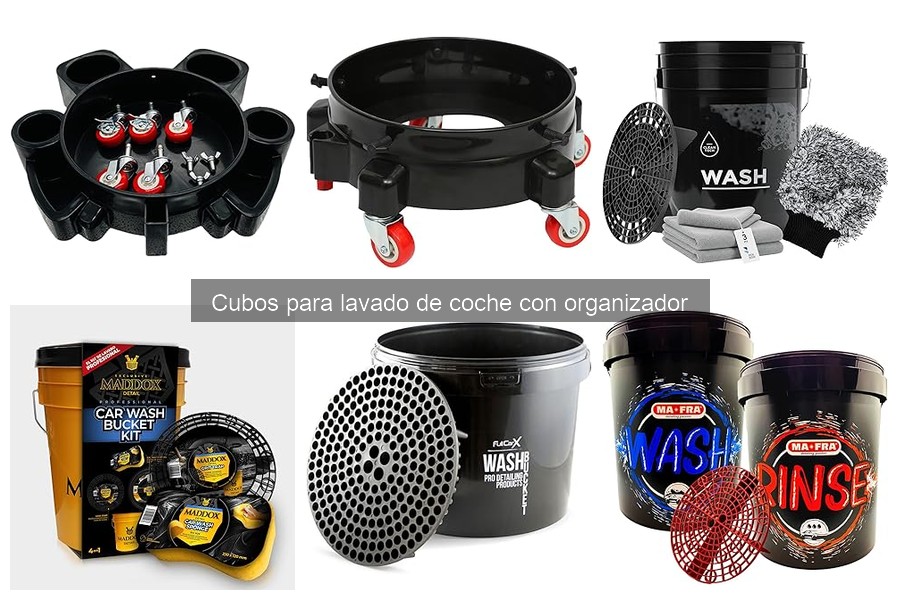 Dónde comprar cubos de lavado con organizador a buen precio