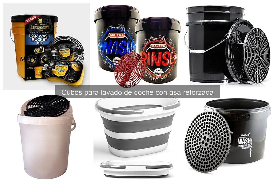 Dónde comprar cubos para lavado de coche con asa reforzada