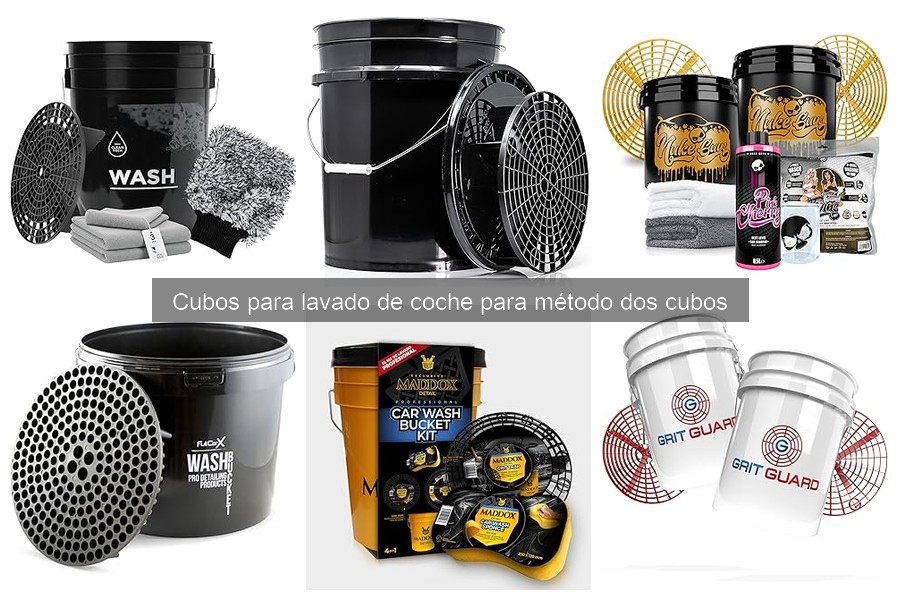 Dónde comprar cubos para lavado de coche: mejores opciones