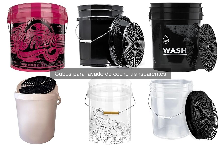 Dónde comprar cubos transparentes de lavado de coche baratos