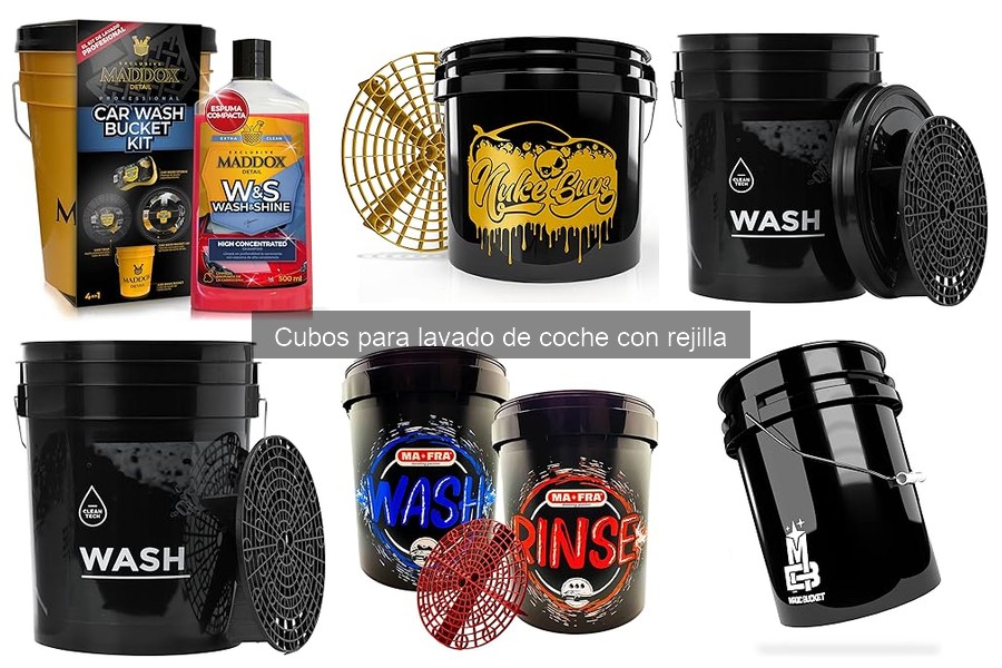 Dónde comprar el mejor cubo para lavado de coche con rejilla