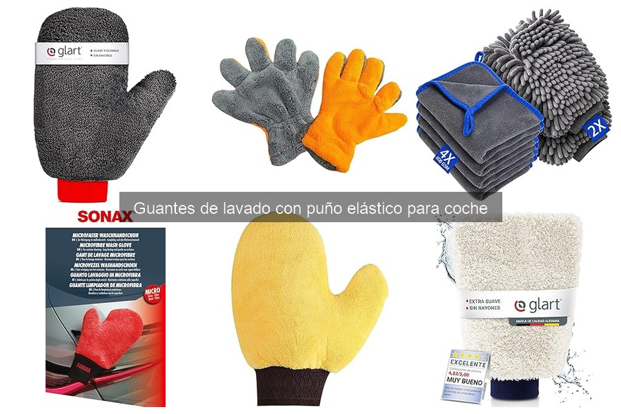 Dónde comprar guantes de lavado con puño elástico para coche