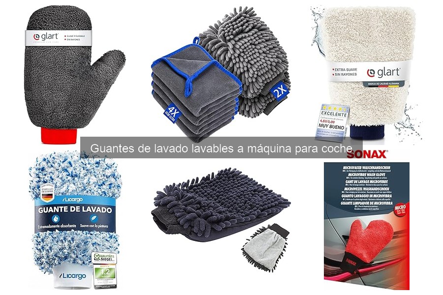 Dónde comprar guantes de lavado lavables a máquina para coche