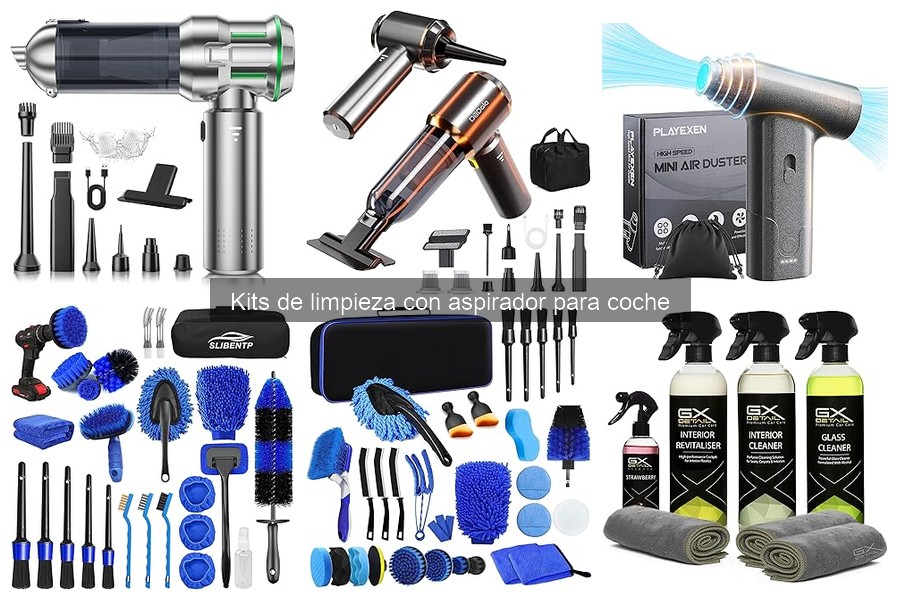 Donde comprar kits de limpieza con aspirador para coche baratos