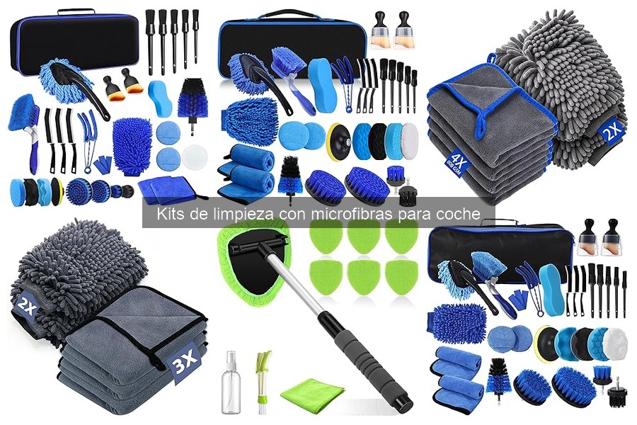 Dónde comprar kits de limpieza con microfibras para coche