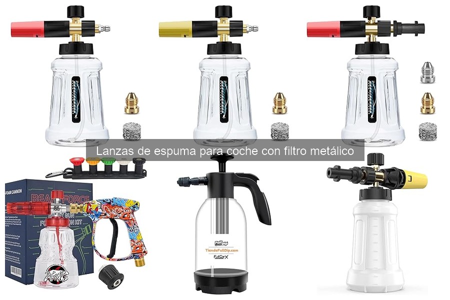 Dónde comprar lanzas de espuma para coche con filtro metálico