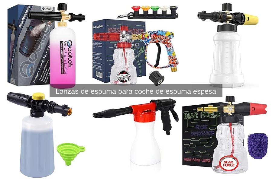 Dónde comprar lanzas de espuma para coche: mejores opciones