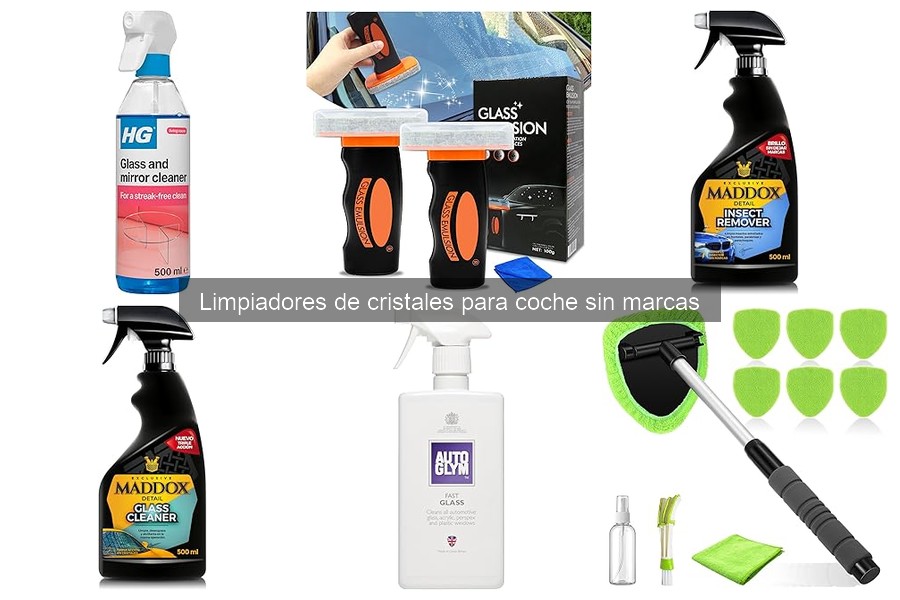 Dónde comprar limpiadores de cristales para coche sin marcas