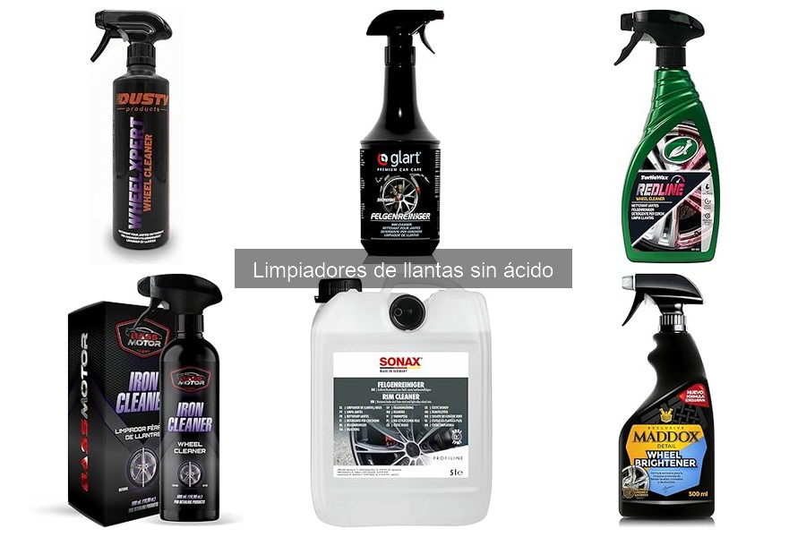 ¿Dónde comprar limpiadores de llantas sin ácido?
