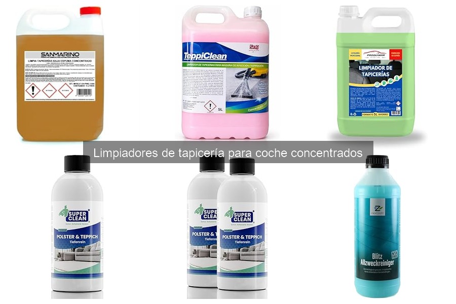Dónde comprar limpiadores de tapicería concentrados y mejores ofertas