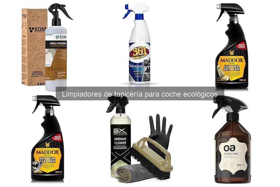 Dónde comprar limpiadores de tapicería ecológicos para coche
