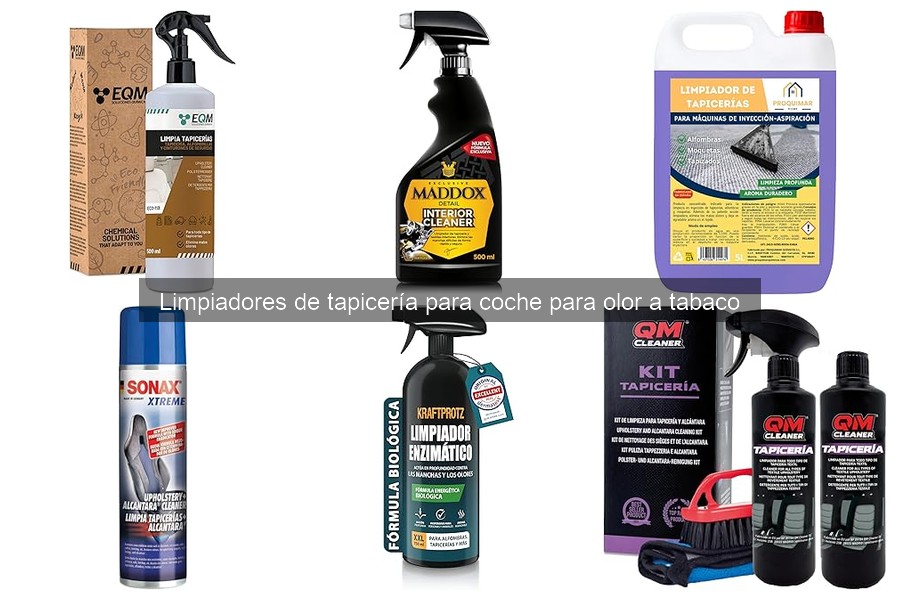 Dónde comprar limpiadores de tapicería para coche con olor a tabaco