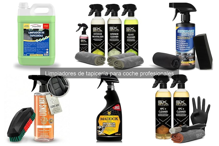Dónde comprar limpiadores de tapicería para coche profesionales