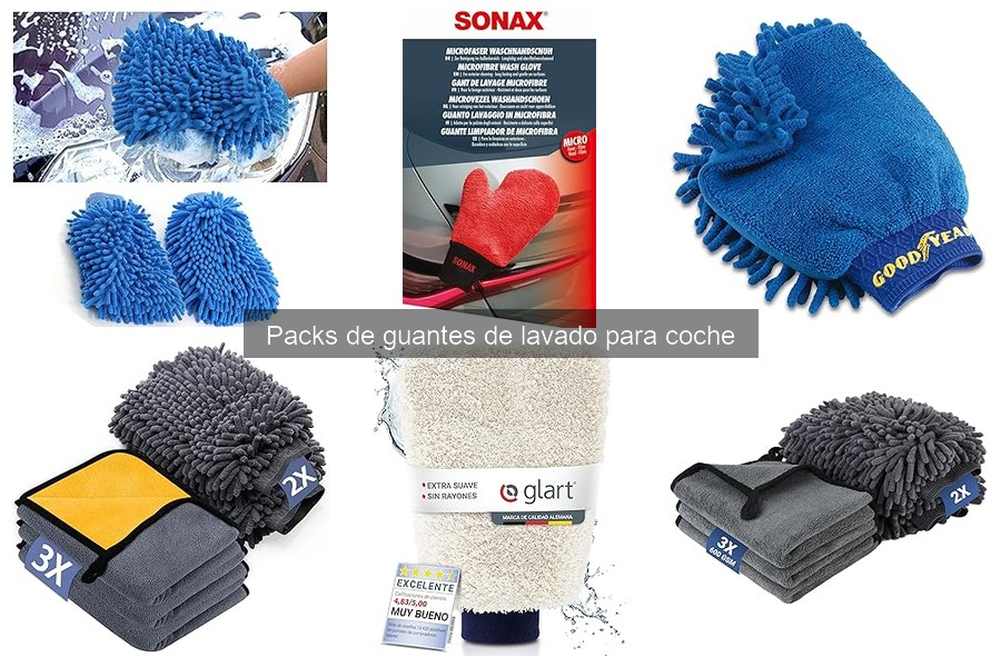 Dónde comprar packs de guantes de lavado para coche
