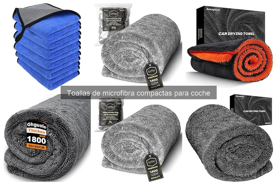 Dónde comprar toallas de microfibra compactas para coche al mejor precio