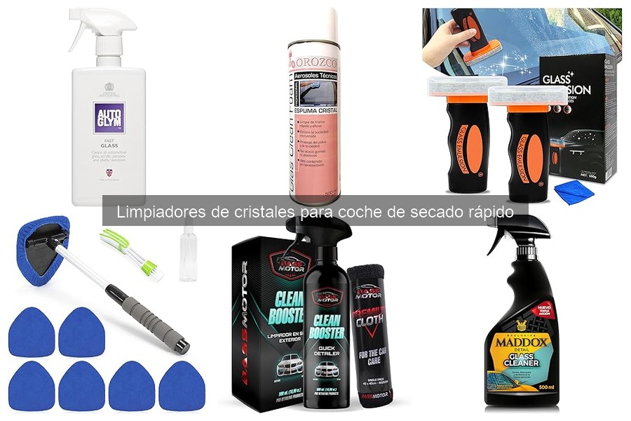 Efectividad de Limpiadores de Cristales de Secado Rápido