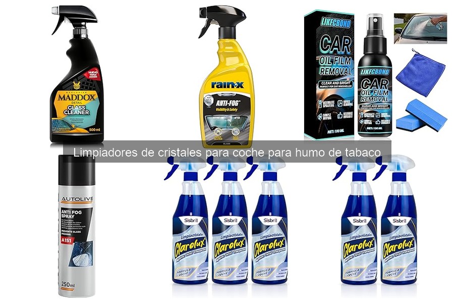 Efectividad de limpiadores de cristales para humo de tabaco