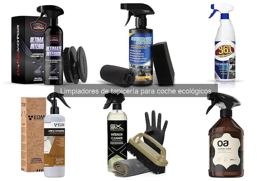 Efectividad de Limpiadores de Tapicería Ecológicos para Coche