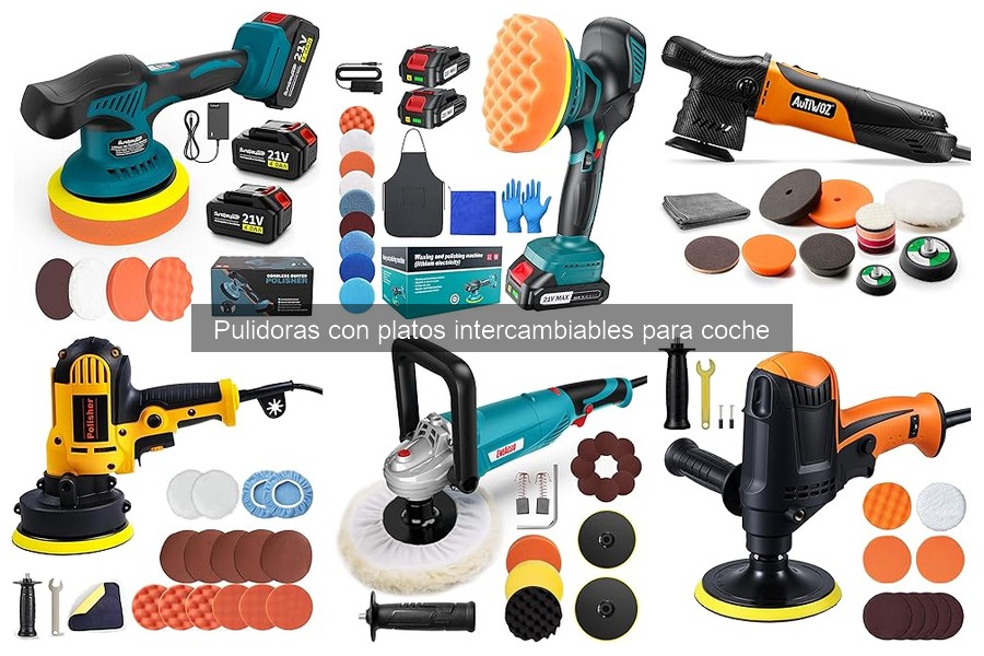 Eficacia de las pulidoras con platos intercambiables para rayones