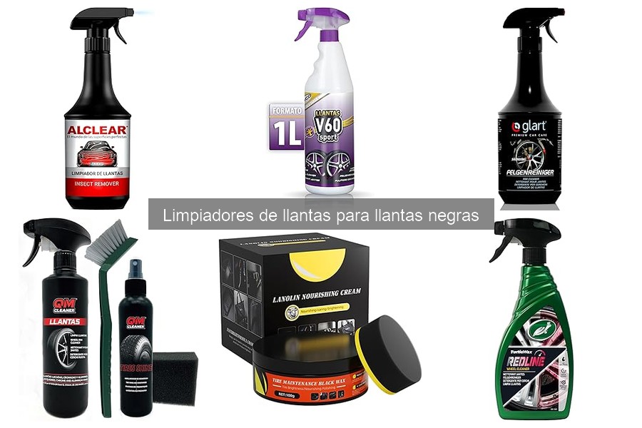 Eficacia de limpiadores de llantas negras en distintas condiciones