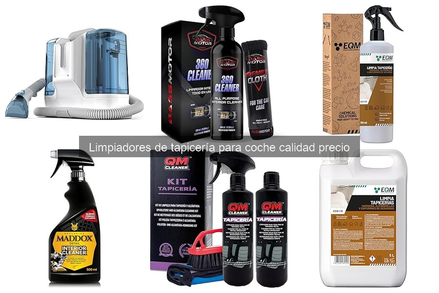 Eficacia de los Limpiadores de Tapicería para Coche