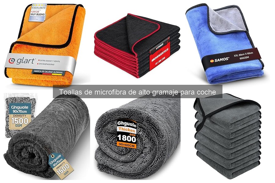El mejor gramaje de toallas de microfibra para limpiar tu coche