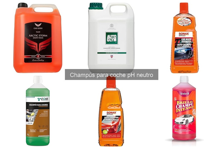 Errores al elegir champús para coche pH neutro: ¿cuáles son?