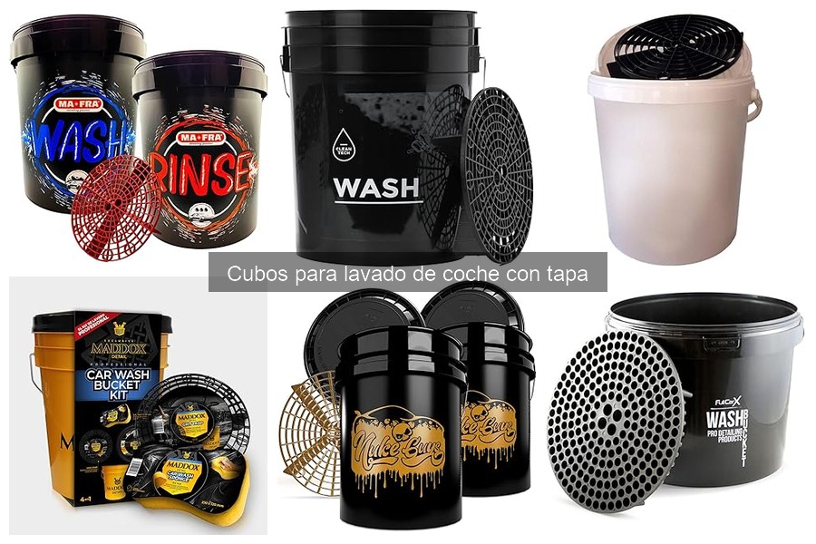 Errores comunes al elegir cubos para lavado de coche con tapa