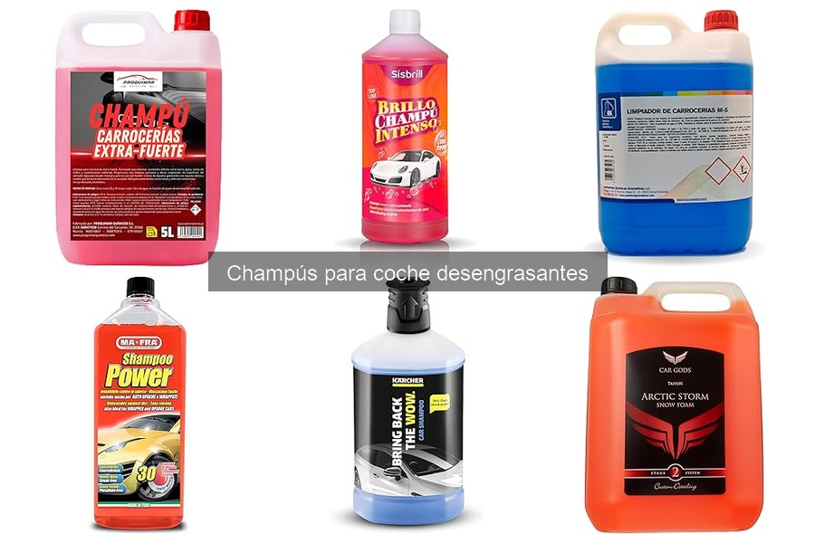 Errores comunes al usar champús desengrasantes en coches