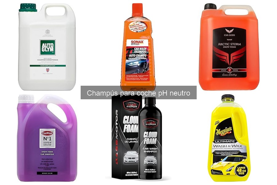Errores comunes al usar champús pH neutro para coches