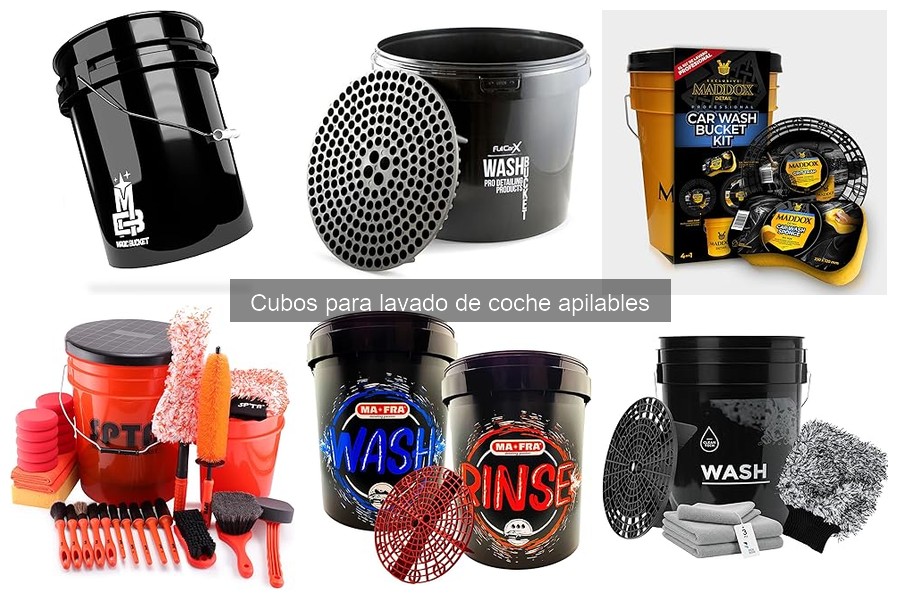 Errores comunes al usar cubos apilables para lavar el coche