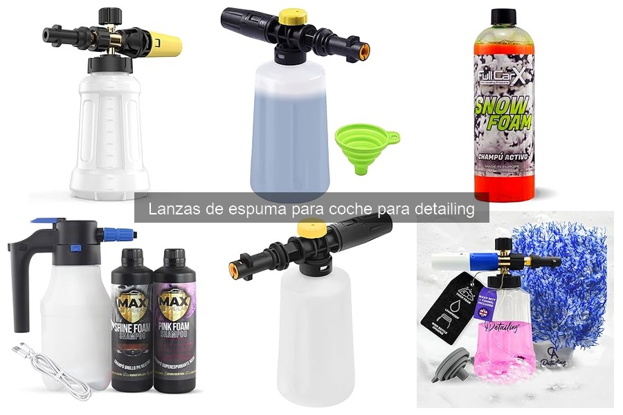 Errores comunes al usar lanzas de espuma en el detailing