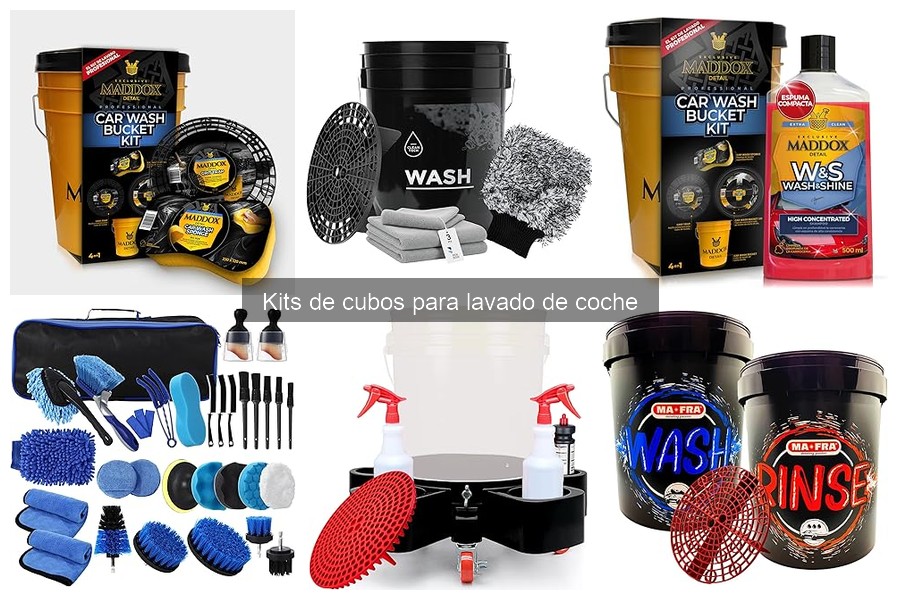 Errores comunes al usar un kit de cubos para lavado de coche