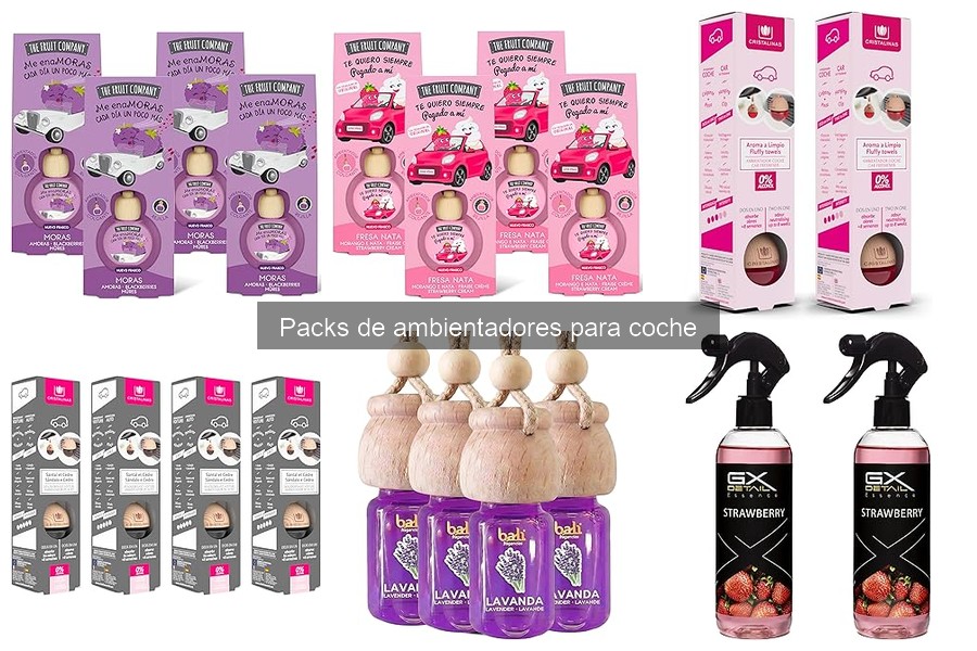 Fragancias Populares en Packs de Ambientadores para Coche