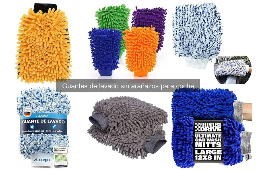 Guantes de lavado sin arañazos: Cuida tu coche con estilo