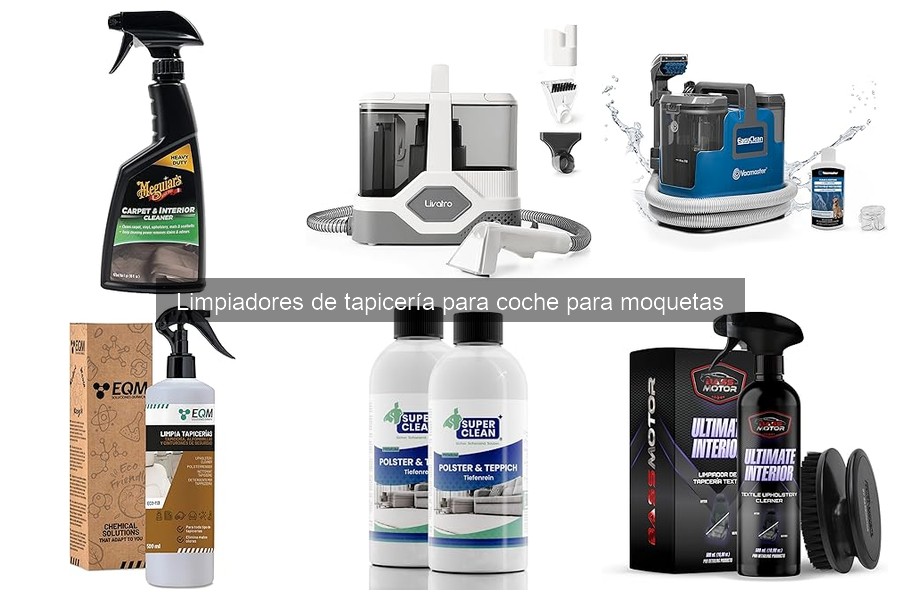 ** Guía: Cómo usar limpiadores de tapicería en tu coche