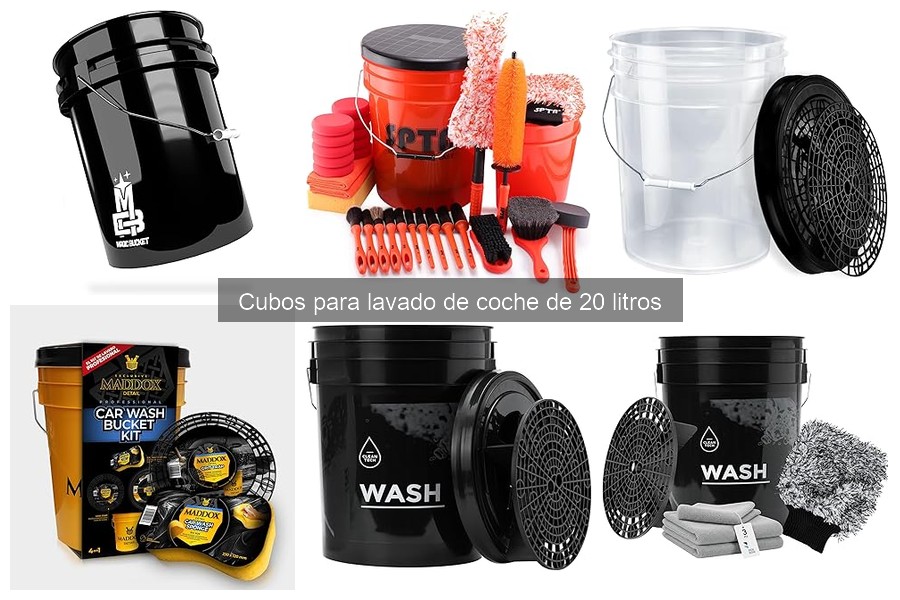 Guía de compra de cubos de lavado de coche de 20 litros