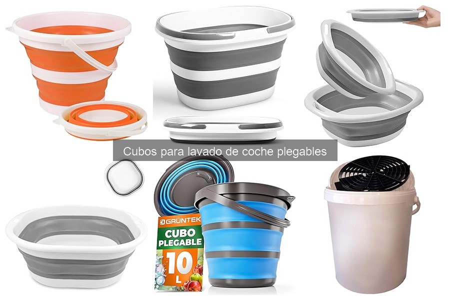 Guía de compra de cubos plegables para lavado de coche