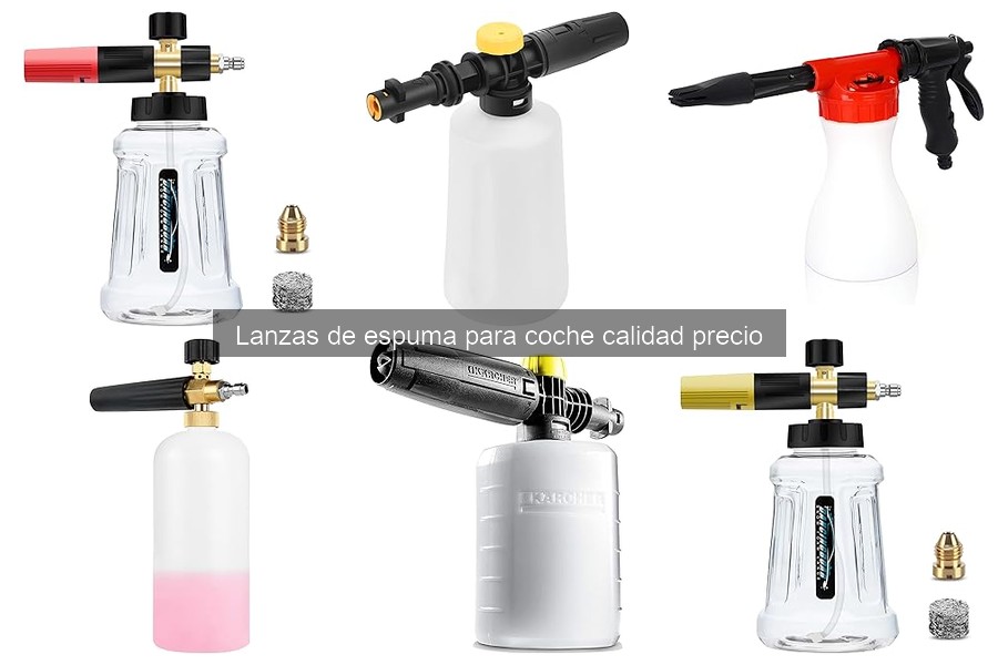 Guía de compra de lanzas de espuma para coche calidad precio