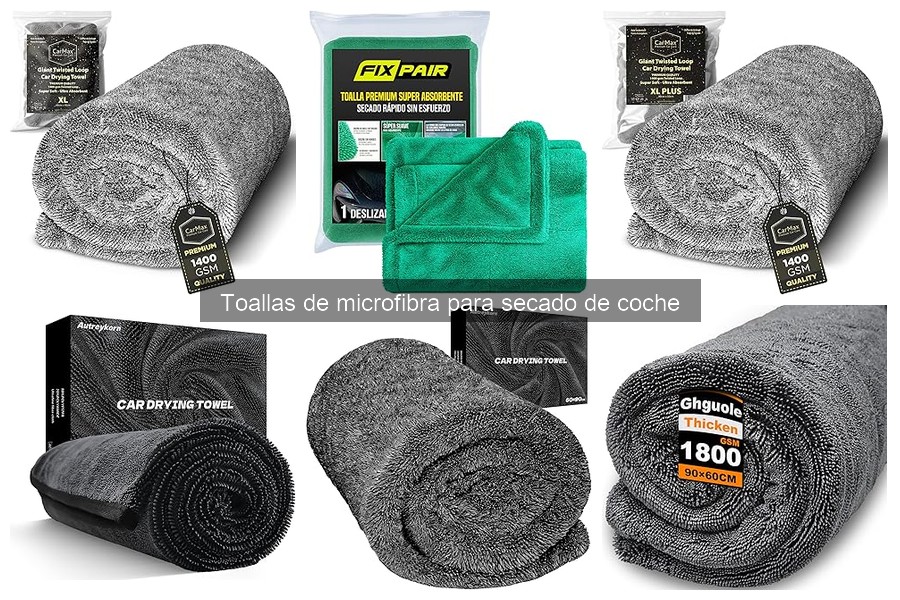 Guía de compra de toallas de microfibra para secado de coche