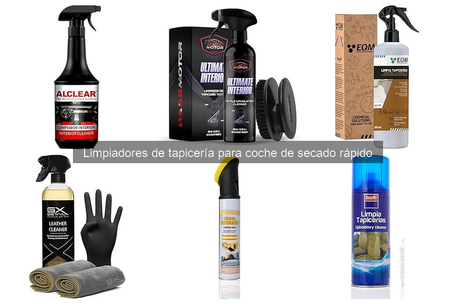 Guía de compra: limpiadores de tapicería de coche secado rápido